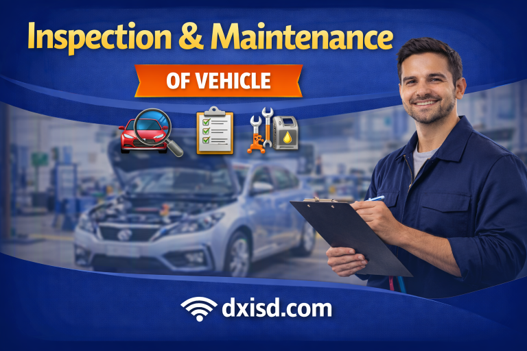 Inspection & maintenance of Vehecle